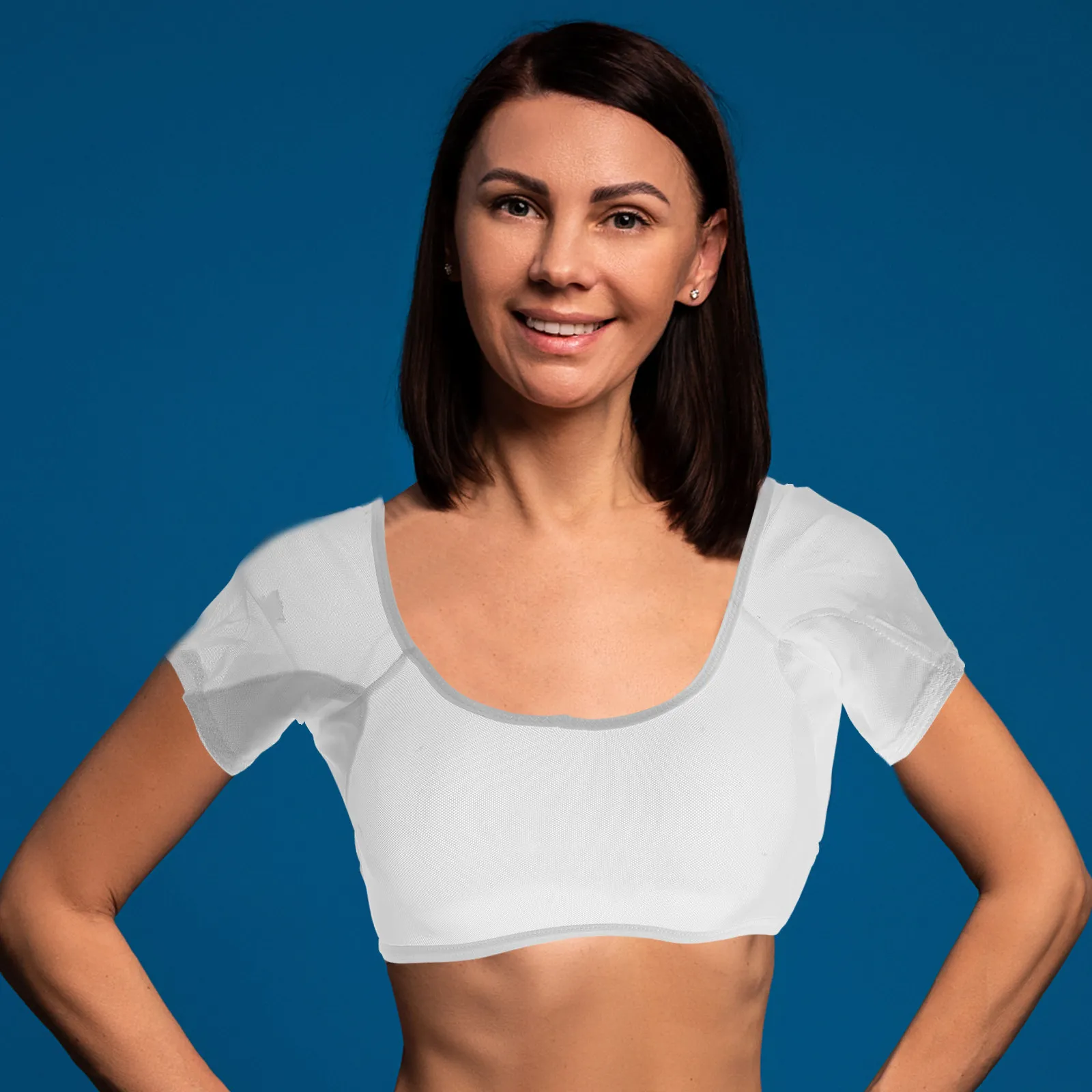 

Women Underarm Sweat Vest Comfortable Breathable Sweat Proof Shirt Armpit Protector Vest Washable Reusable for Ladies
