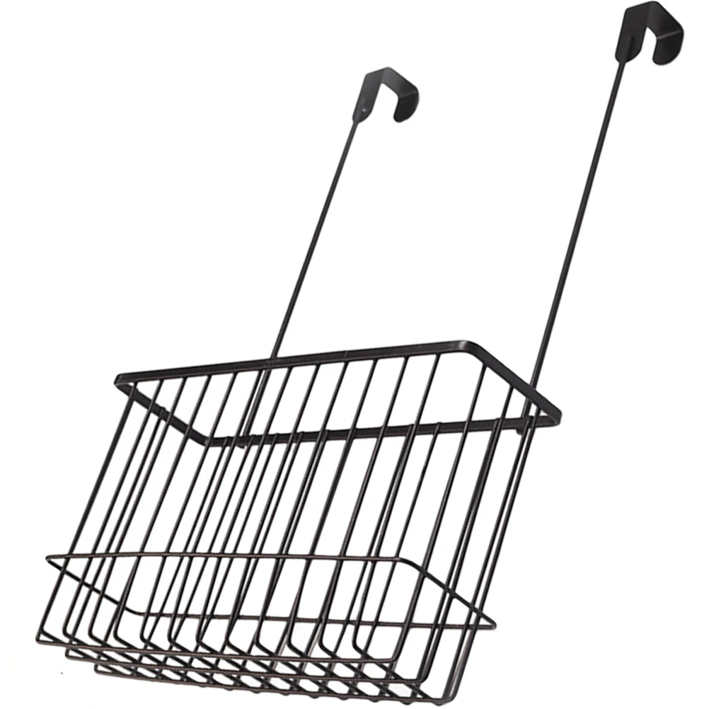 

Door Hanging Basket Rustproof Iron Wire Over Cabinet Door Organizer Kitchen Bathroom Storage Rack Shower Shelf