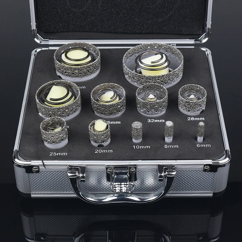 

Hexagonal Shank Dry Drilling Hole Cutter Kit, Mantianxing Brazed Diamond Hole Opener for Stone Ceramic