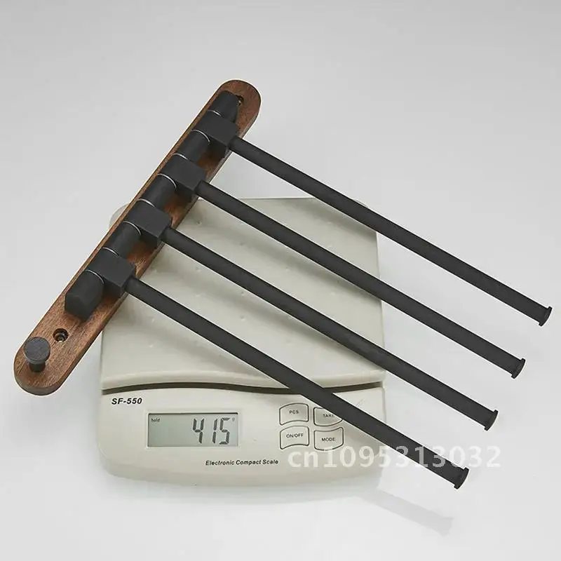 Wall 2/4 Swivel Towel Bars Hanger Bathrobe Bathroom Mounted Holder Rotatable Accessories Towel Wood Rack