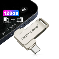 TYPE C Flash Drive pendrive For iPhone /Plus/X/ipad Usb/Otg 2 in 1 Pen Drive For all iOS External Storage Devices/ cell phone