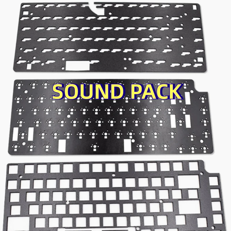 Imagem -02 - Monsgeek-posicionamento Placa para Teclado Mecânico Carbon Fiber Aluminum Gaming Acessório Sound Pack Pom pp Fr4 m1 M1w Custom