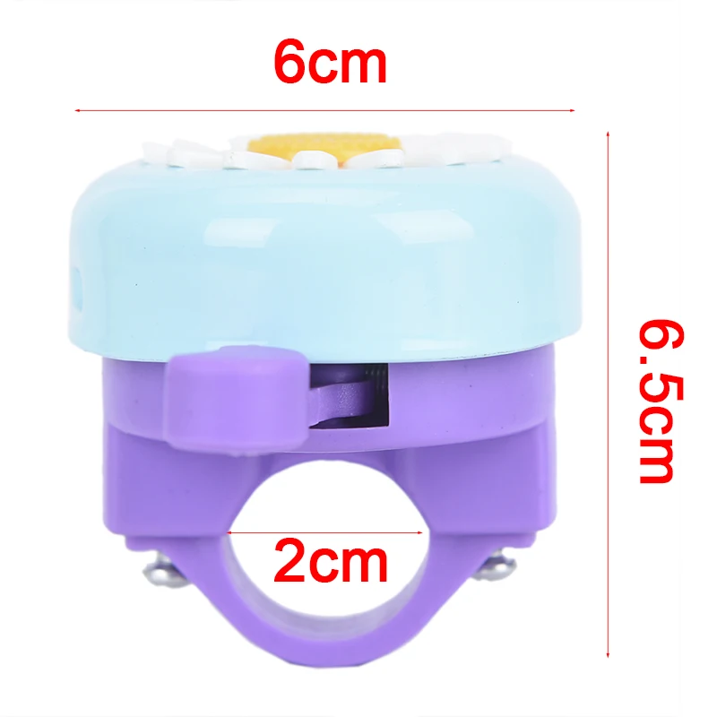 Dzwonek rowerowy dla dzieci Klakson rowerowy Kwiat Dzieci Alarm pierścieniowy na kierownicę Wielokolorowy