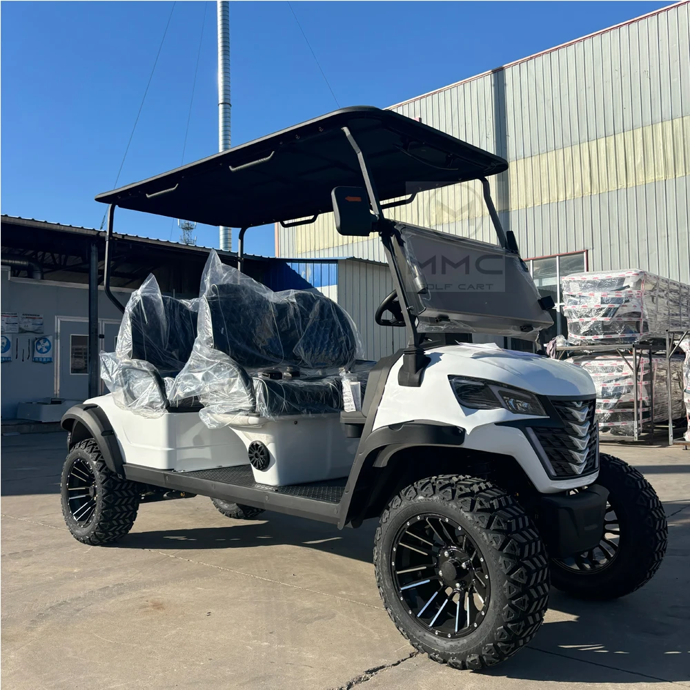 High Power Stable Quality Cheap Price Stylish Appearance Luxurious Design 4 Seater Off-Road Electric Lift Golf Cart Hunting Cart