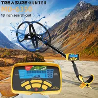 Treasure Hunter DM6350 Gold Metal Detector Professional 13inch Search Coil Underground Waterproof  Pinpointer High Sensitive