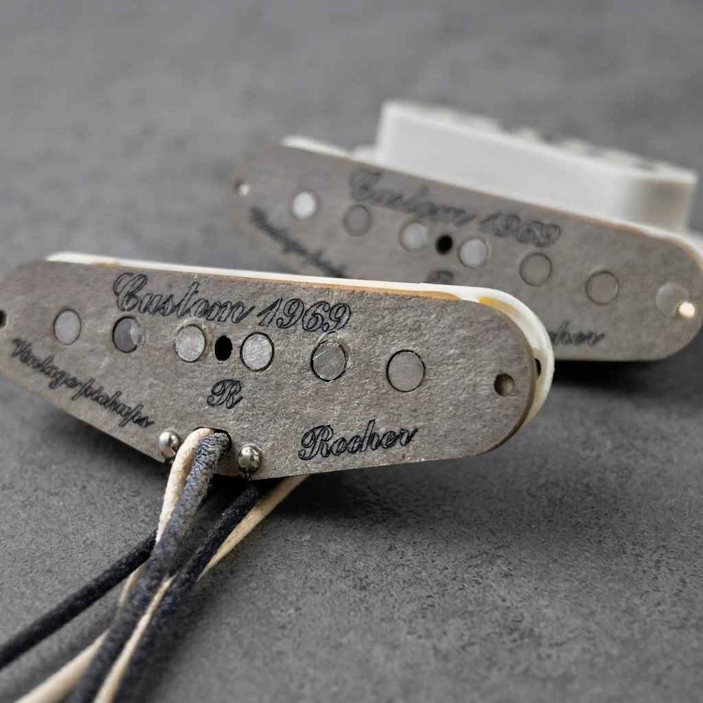 1969 Custom SSS Pickup Set, Hand-Wound, Alnico V Magnets, Classic Tone, Neck Middle Bridge Mounting Screws for ST Guitars