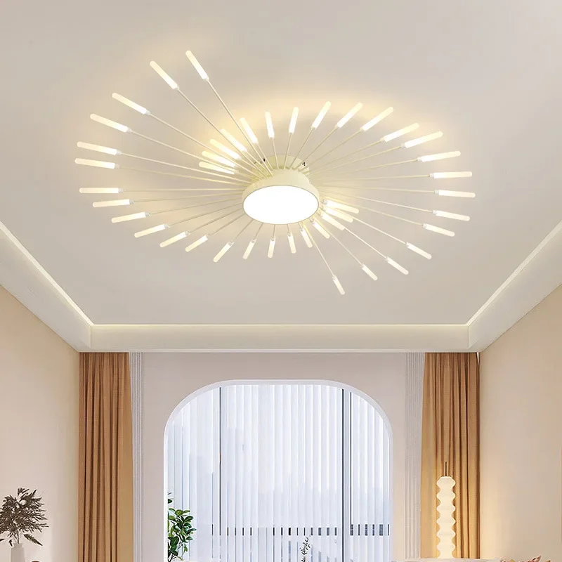 

Modern Spiral Fireworks Led Ceiling Lamp Living Dining Room Dimmable Chandelier Lighting Home Decor Bedroom Light Loft Luminaria