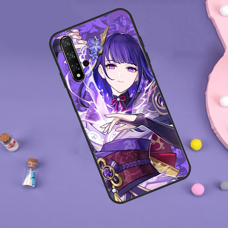 Genshin Impact Raiden Shogun Case For Huawei P30 P20 P40 Lite Nova 5T 11i 8i 3i 9 10 SE 11 Pro Y90 Y70 Y61 Y60 Y91 Cover image 4