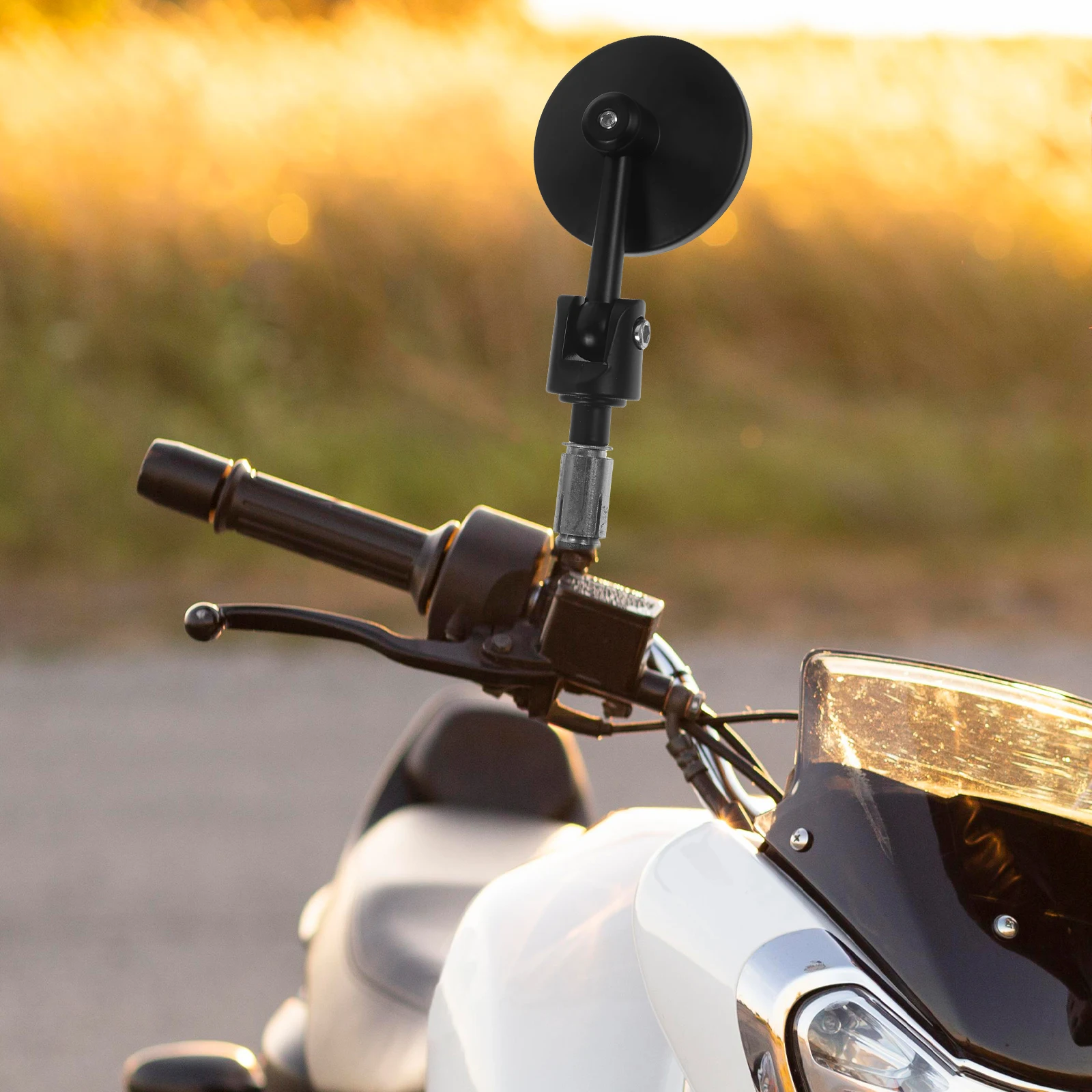 

2 Pcs Bike Rear View Mirror 360 Degree Rotatable High Definition Lens Bicycle Motorcycle Handlebar Mirrors Long Lasting