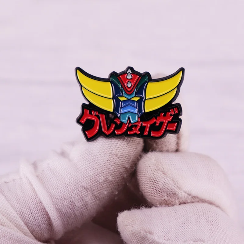 UFO Robo Grendizer enamel pin brooch badge Backpack Collar Pins Hat Jewelry accessories classic anime figure