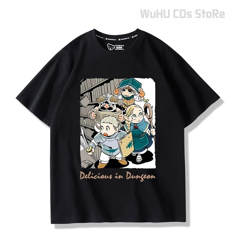 

Delicious In Dungeon Meshi Laios Touden T Shirts Falin’s Death Men/Women Clothing Unisex Falin Cosplay Cotton Graphic T-Shirts