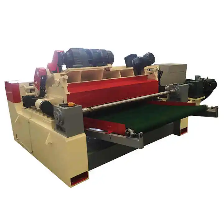 Automatic Speed Core & Face Veneer Rotary Lathe Machine Plywood Peeling & Cutting Slicer Wood Debarker