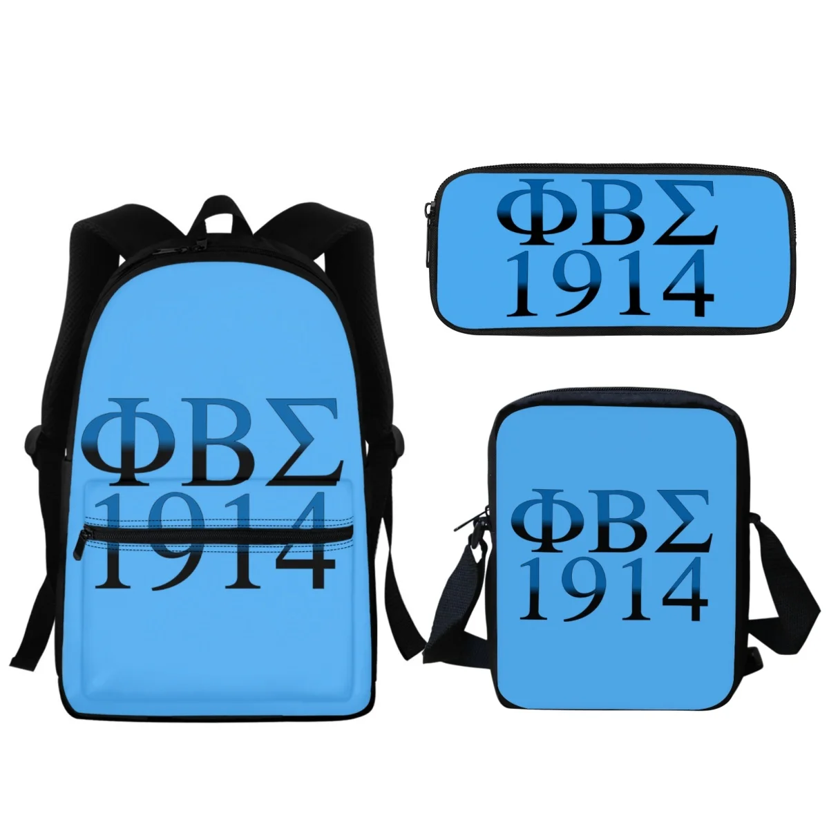 2024 phi Beta Sigma กระเป๋านักเรียนพิมพ์ลาย1914กระเป๋านักเรียนคุณภาพสูงกระเป๋าเป้สะพายหลังโรงเรียนอนุบาลเด็กหญิงเด็กชายกล่องดินสอกล่องใส่อาหารกลางวันของขวัญ