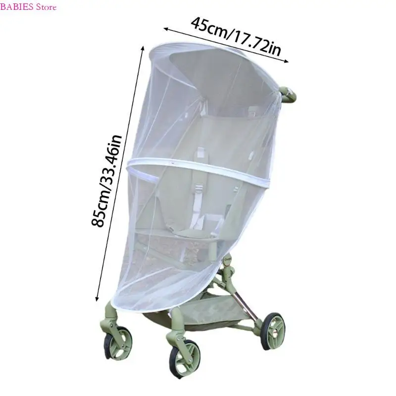 يوفر C9GB Universal Baby Strollers Netting For Pram and Travel Crib حماية 360 درجة مع نسيج شبكة