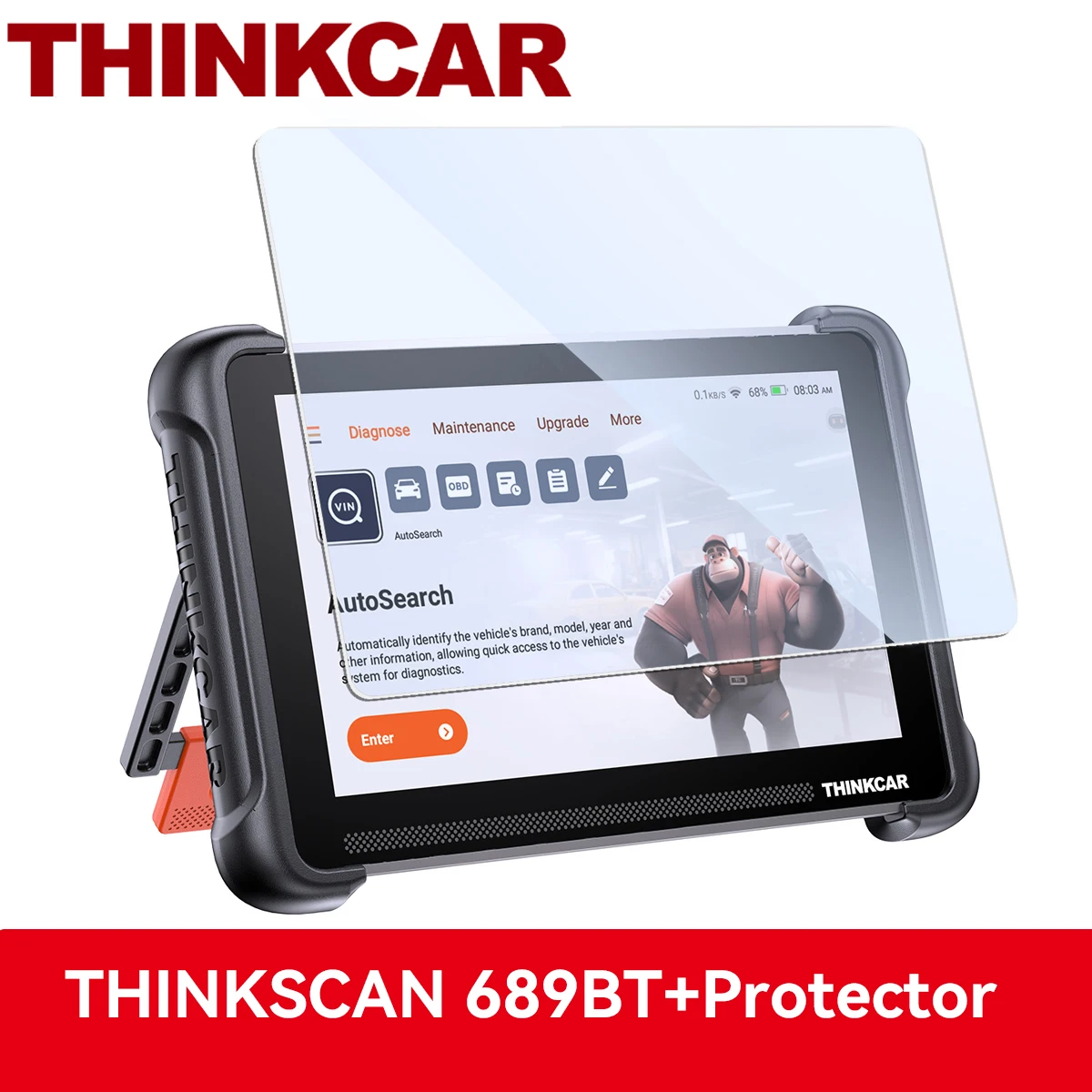 Levenslange gratis updates THINKCAR THINKSCAN 689BT OBD2 Diagnose Alle Systeem Diagnose ECU Codering Bidirectionele CANFD DOIP 4+64GB - afbeelding 1