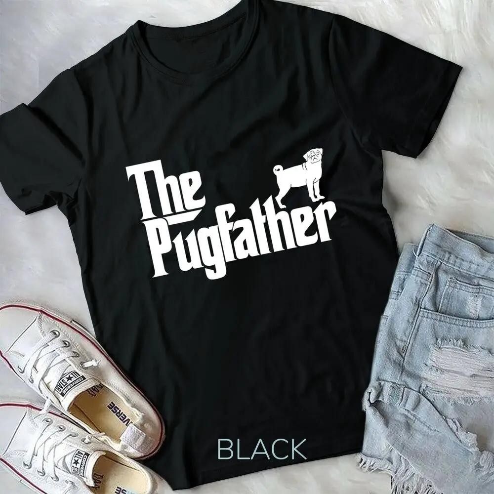 Funny Pug Hoodie The Pugfather Pug Father Dad Gift Unisex T-shirt High Quality 100%Cotton Short Sleeve