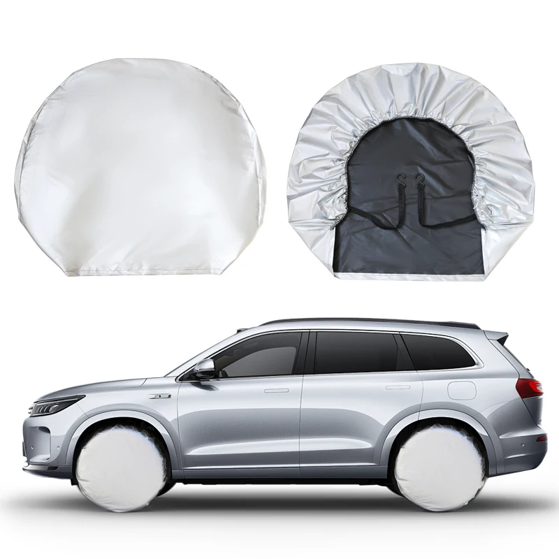 

Car Tire Covers Set Sun Protection Aging Dog Urine SUV RV Tire Protection Cover Automotive Replacement Accessories