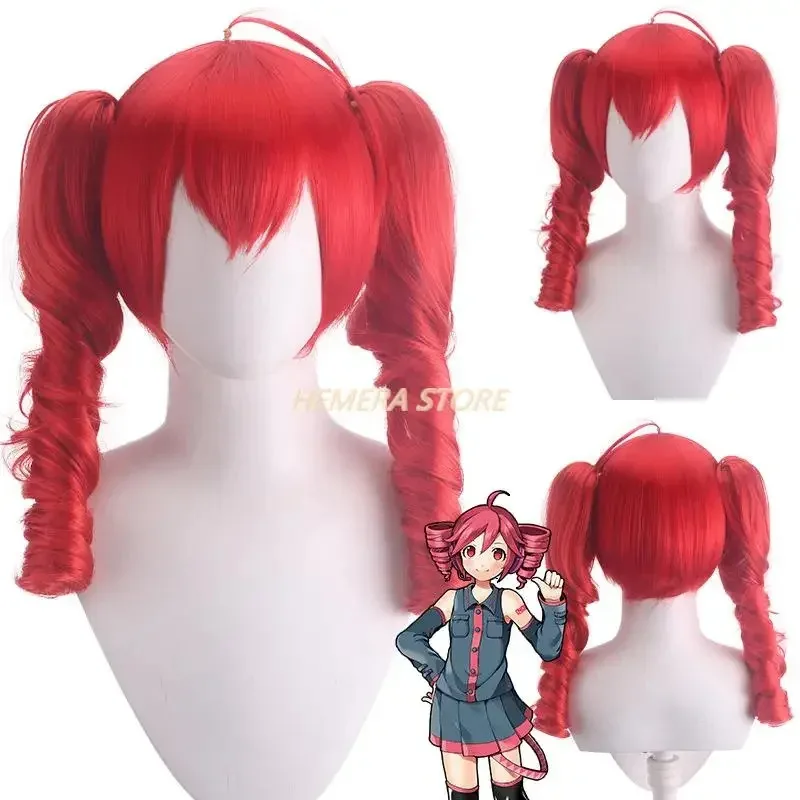 

Anime Kasane Teto Wig Cosplay Women Cute Red Ponytail Wig High Heat Resistant Hair Teto Wig Free Wig Cap Long Curly Hair