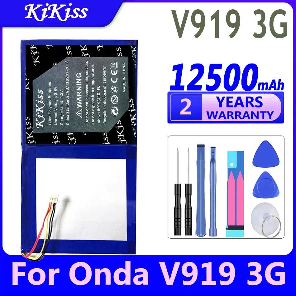 

12300mAh/12500mAh KiKiss Battery For Onda V919 air CH OI109 OI105/3G Air OI102/4G Air OC101 batteries High Capacity