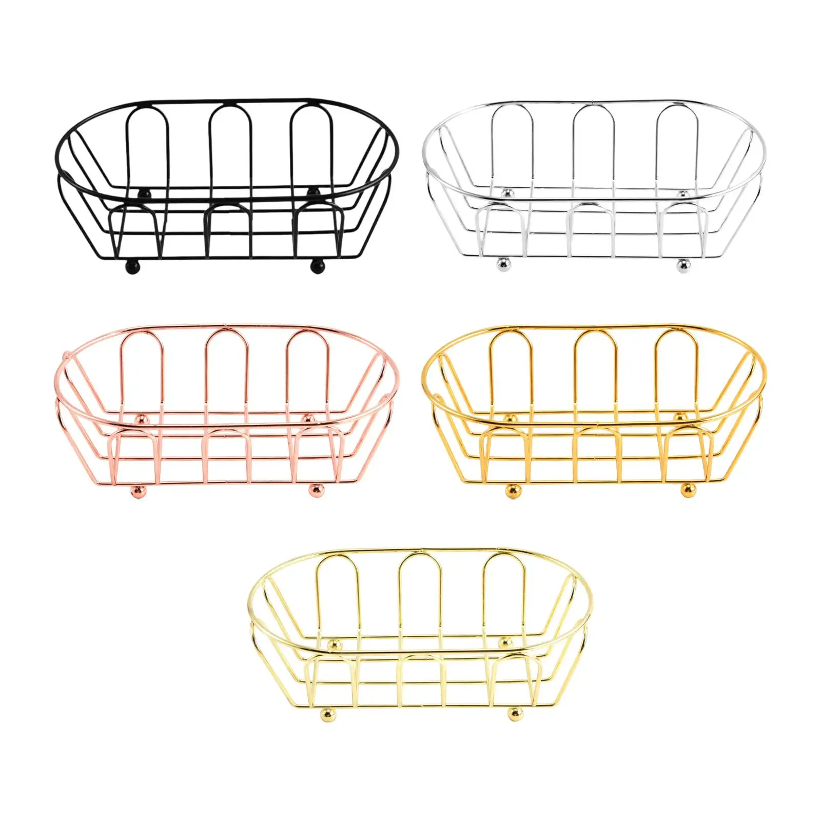 Serving Plate Fruit Basket Portable Snack Container Storage Box Appetizer Tray Bread Basket for Home Countertop Party Kitchen