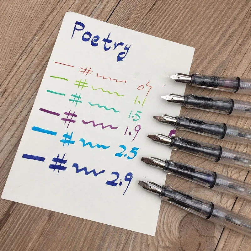 고딕 병렬 예술 꽃 바디 아트 플랫 팁 비닐 티베트어 아랍어 만년필 고품질 문구류 사무용품