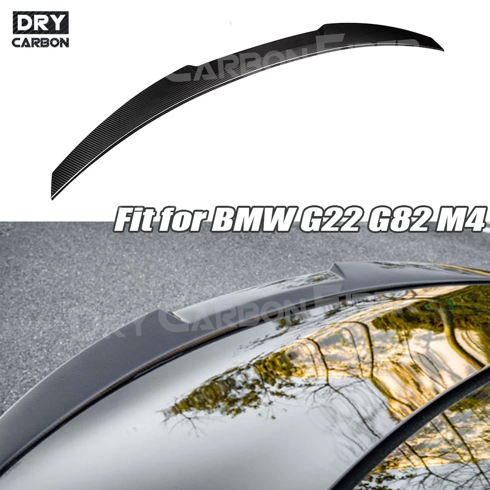 

Для BMW 4 серии G22 G82 M4 2019-2022 настоящий сухой задний спойлер из углеродного волокна, задний спойлер, автомобильный Стайлинг, внешние аксессуары для автомобиля