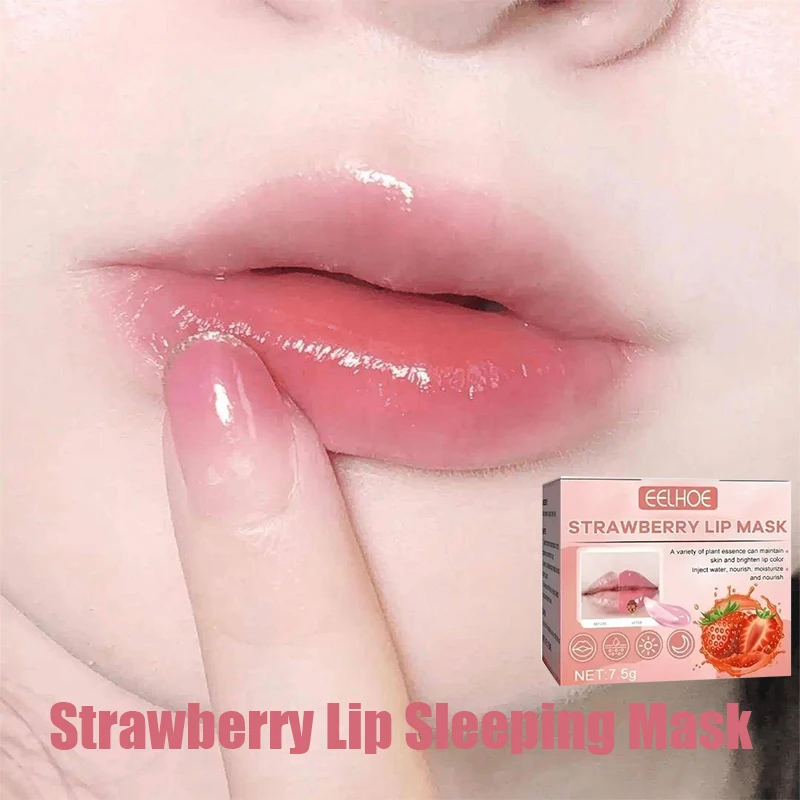 

Lip Sleeping Mask Day And Night Prevention Repair Dry Crack Lip Hydrating Moisturizing Strawberry Honey Lip Balm Care