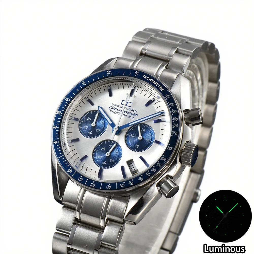 Custom logo VK63 Watch VK63 Movement Men Watches 2024 New Watch Design Waterproof 32.5MM Dial VK63 Chronograph Quartz Watches