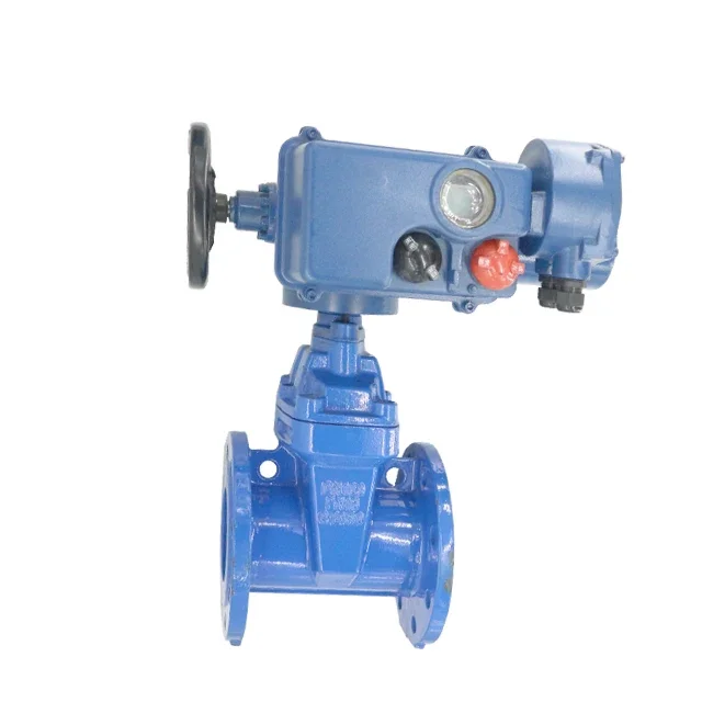 500Nm rotary electric actuator CF8 hydraulic gate valve IP67 4-20mA DC24V control Modbus Explosion-proof 380V motorized Actuated