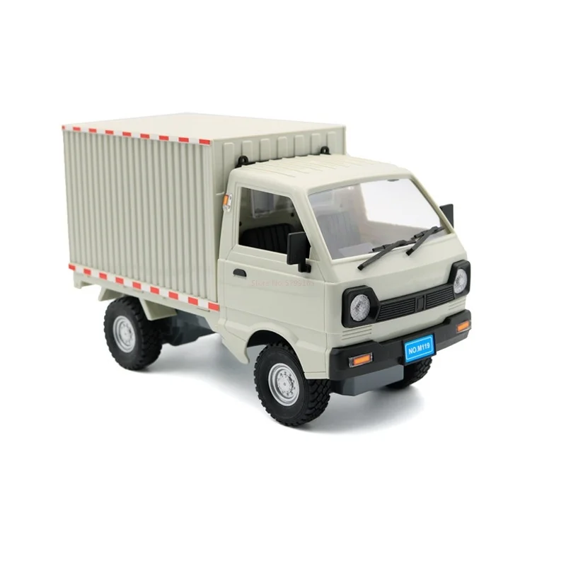 Caminhão de controle remoto com luz LED para crianças, simulação Drift, caminhão de escalada, Haul Cargo, brinquedos elétricos, presente, Wpl D12, 1:10, 1:16