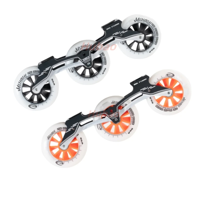 سرعة الزلاجات عجلات 3*90 مللي متر 3*100 مللي متر 3*110 مللي متر 3*125 مللي متر حذاء تزلج بعجلات زلاجات دوارة إطارات سوبر كبيرة 3 عجلات #2