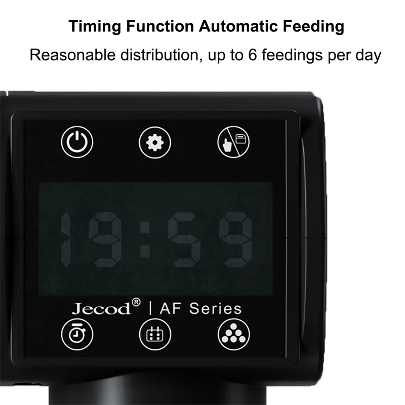 Jebao Jecod New Aquarium Fish Tank Feeder Intelligent Automatic Feeder LCD Digital Timing for Holiday Home Pet Fish Feeding