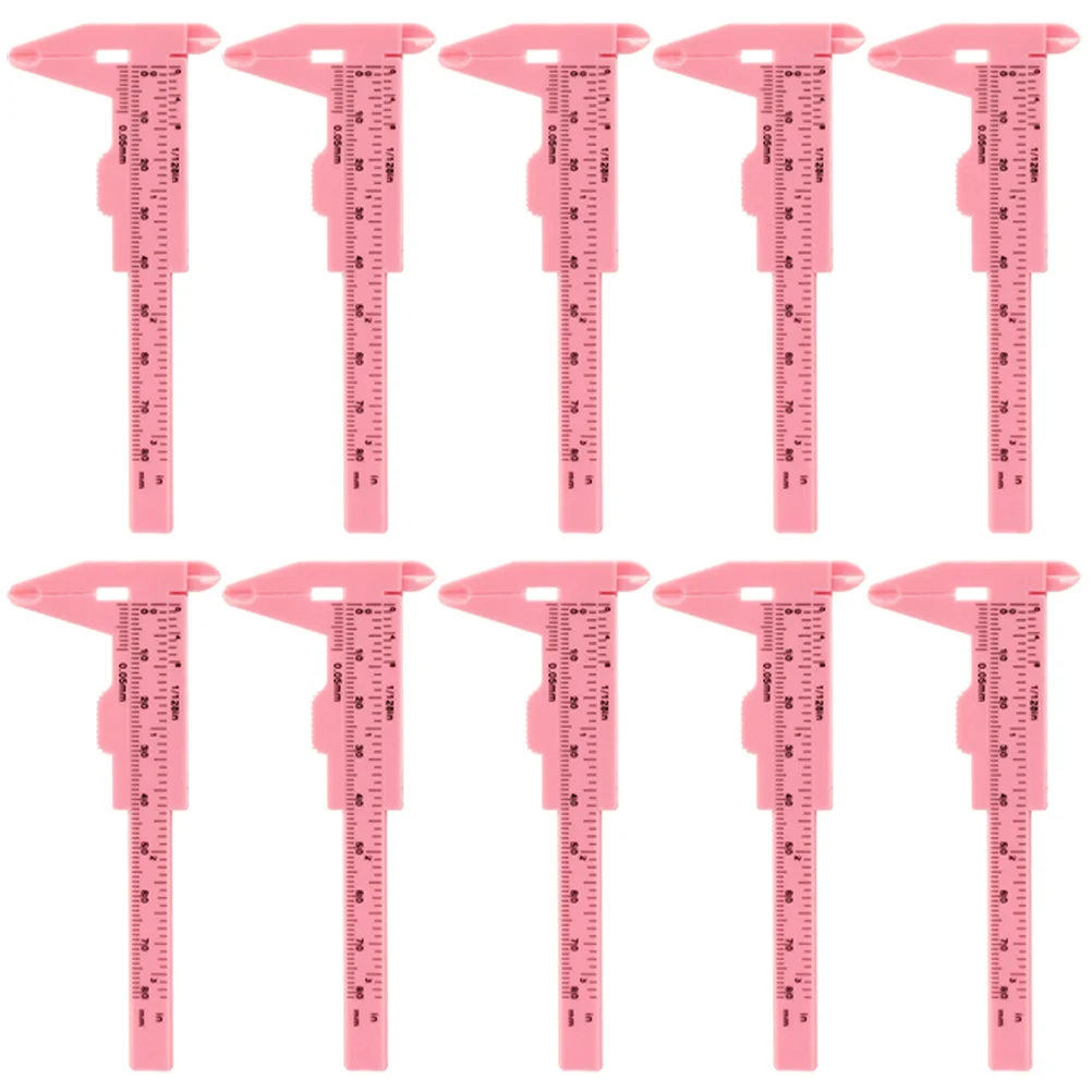 

Plastic Eyebrow Measuring Ruler Professional Positioning Caliper Smooth Sliding Scale Makeup Measuring Tool Portable Calipers