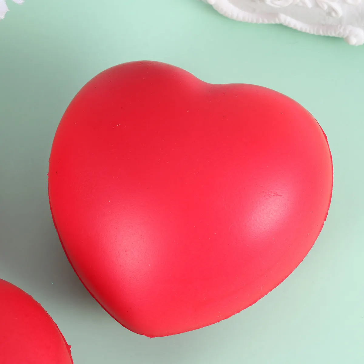 6Pcs Heart Shape Foam Pressure Balls Novel Creative Relax Decompression Stress Relief Balls for Kids Children Portable Fun