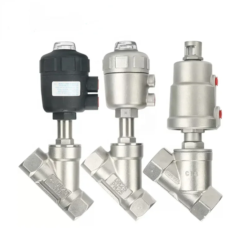 45 Degree Type Pneumatic Stainless Steel High Pressure Angle Seat Valve