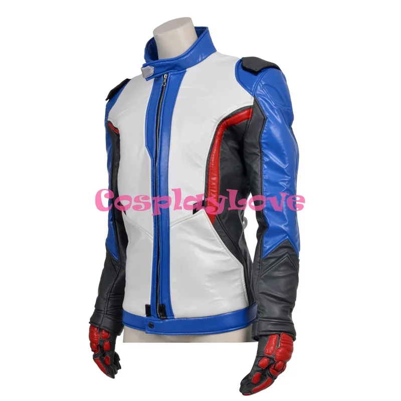

Soldier 76 Jacket Cosplay Costume for Adult Men Halloween Party Coat Free Shipping
