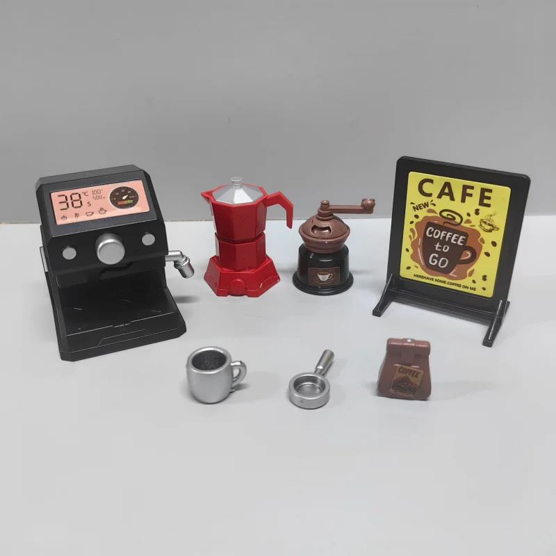 Machine à café Miniature, accessoires pour maison de poupée, modèle Miniature, petits ornements de poche, jouets d'assemblage