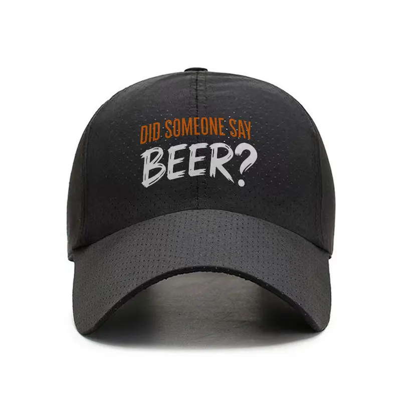 Did Someone Say Beer Quick Dry Baseball Cap Funny Graphic Sun Hat for Men and Women