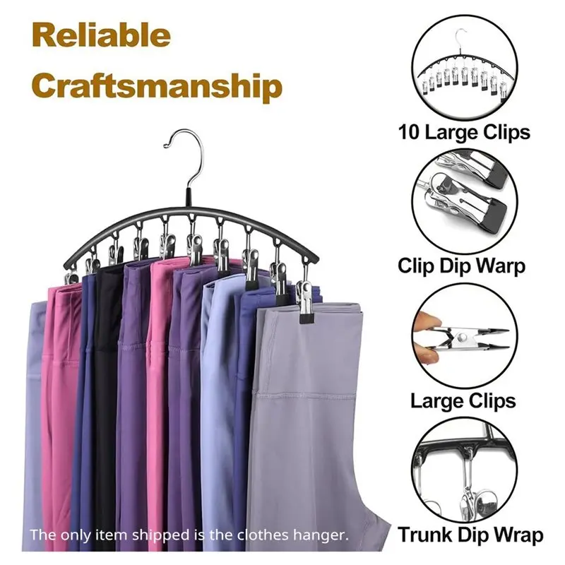 A84E-Stainless Steel Clothes Rack Drying Socks Multi-Clip Balcony Windproof Multi-Function Pantyhose Hanging Clothes