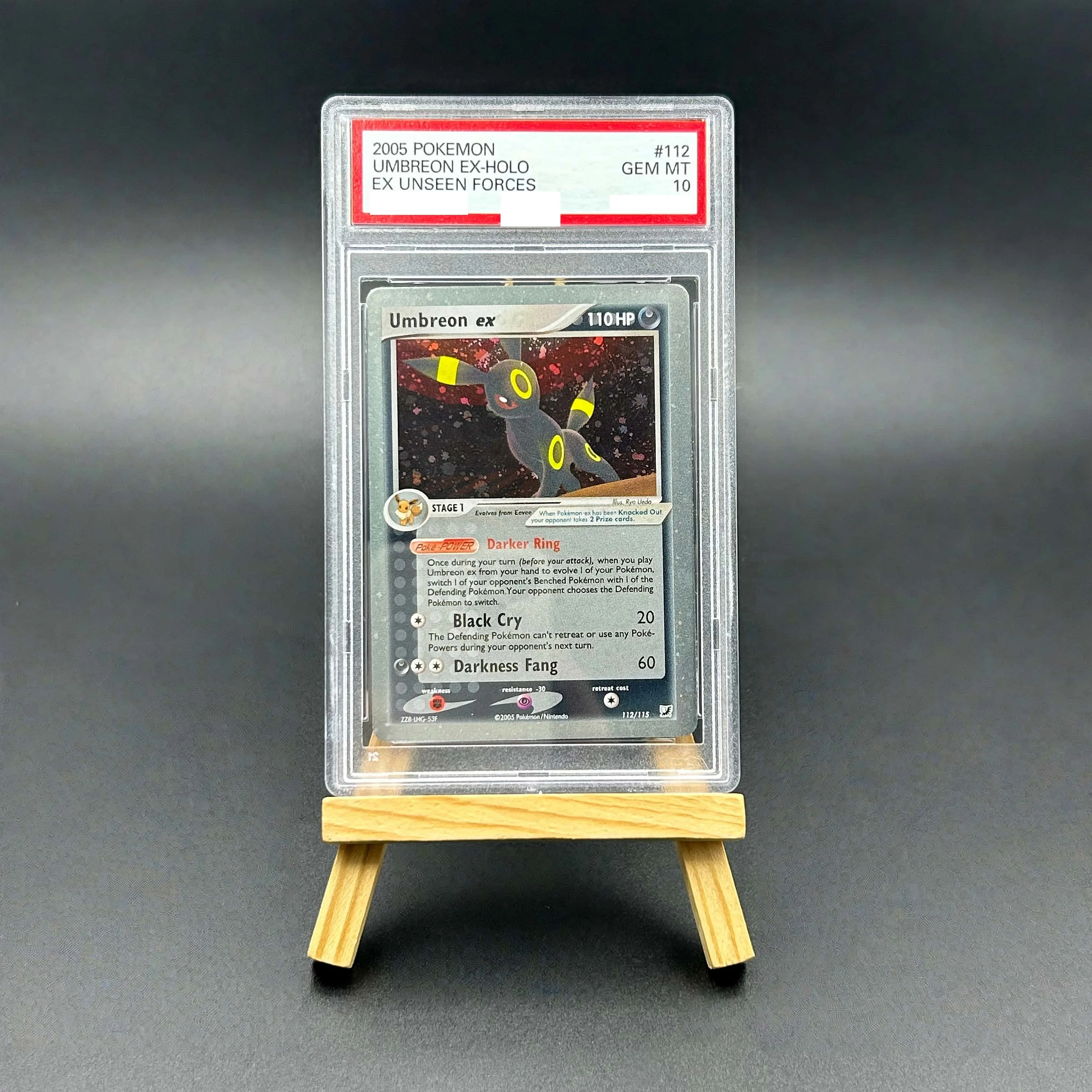 

2005 Pokemon EX Unseen Forces Umbreon ex Holo Textured Card - Gem Mint 10 Collectible TCG