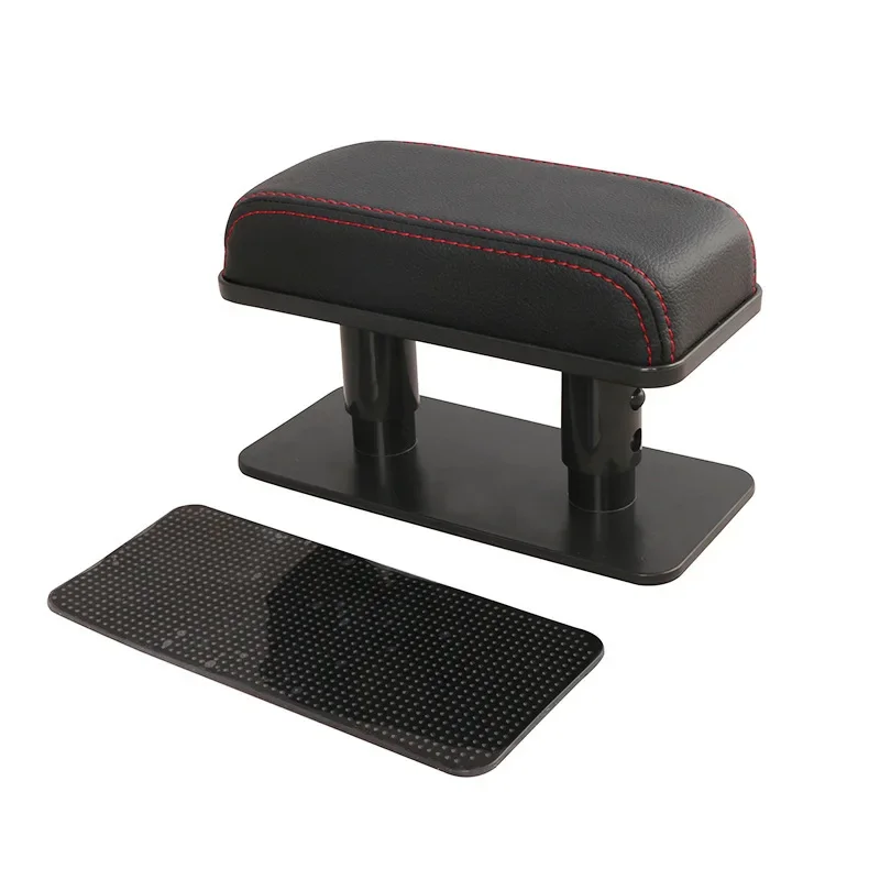 Car Arm Rest Extender Car Door Armrest Elbow Support Adjustable Height PU Leather Auto Armrest Cushion Universal