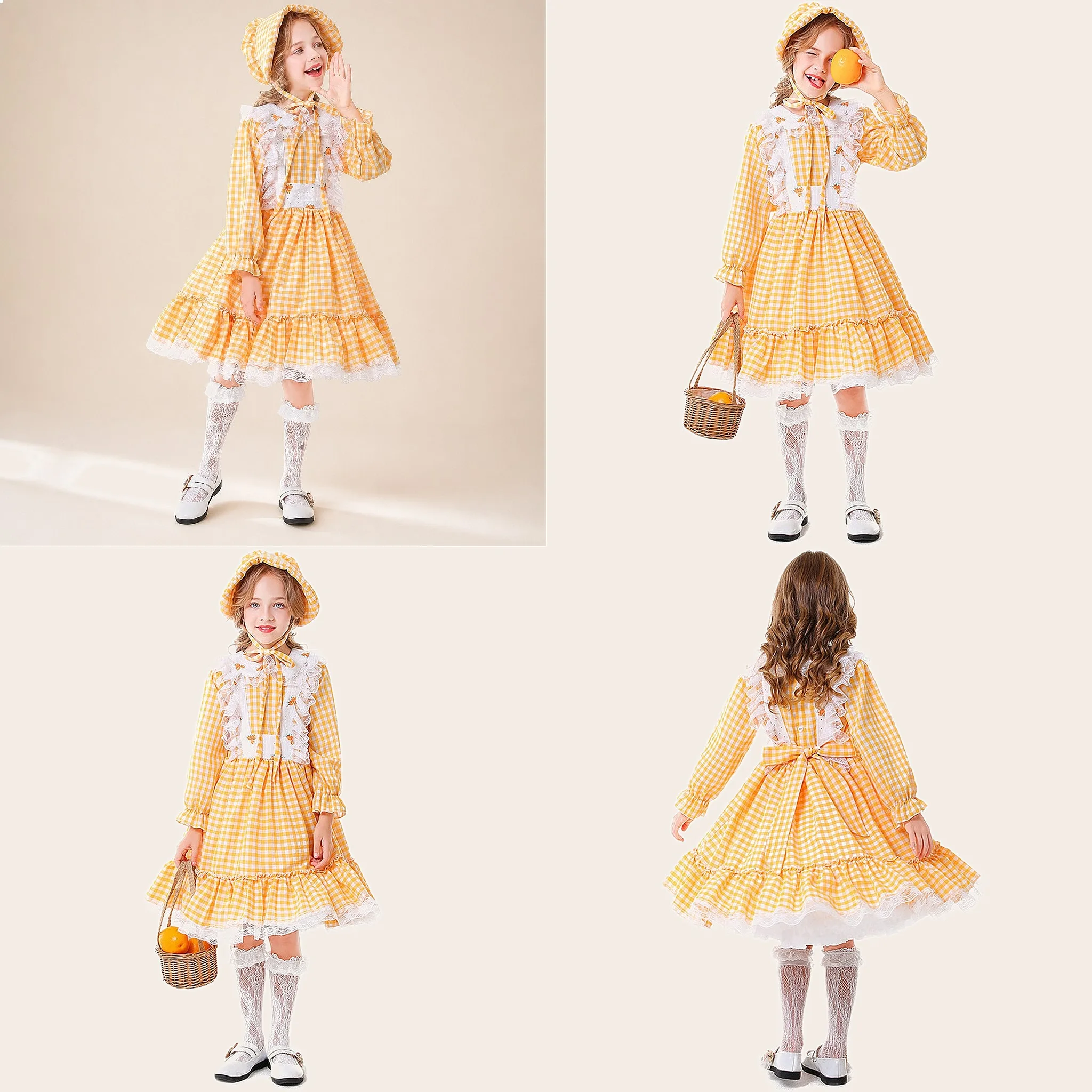 abito-da-ragazza-coloniale-floreale-a-griglia-gialla-costume-vintage-per-servizio-fotografico-stile-prairie-pilgrim-farm