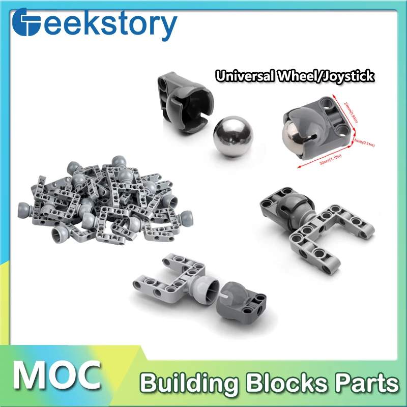 Universal Wheel/Joystick Building Blocks Parts With Steering Ball Joint  92911 92910 MOC Bricks For EV3 6023956 4610380 99948