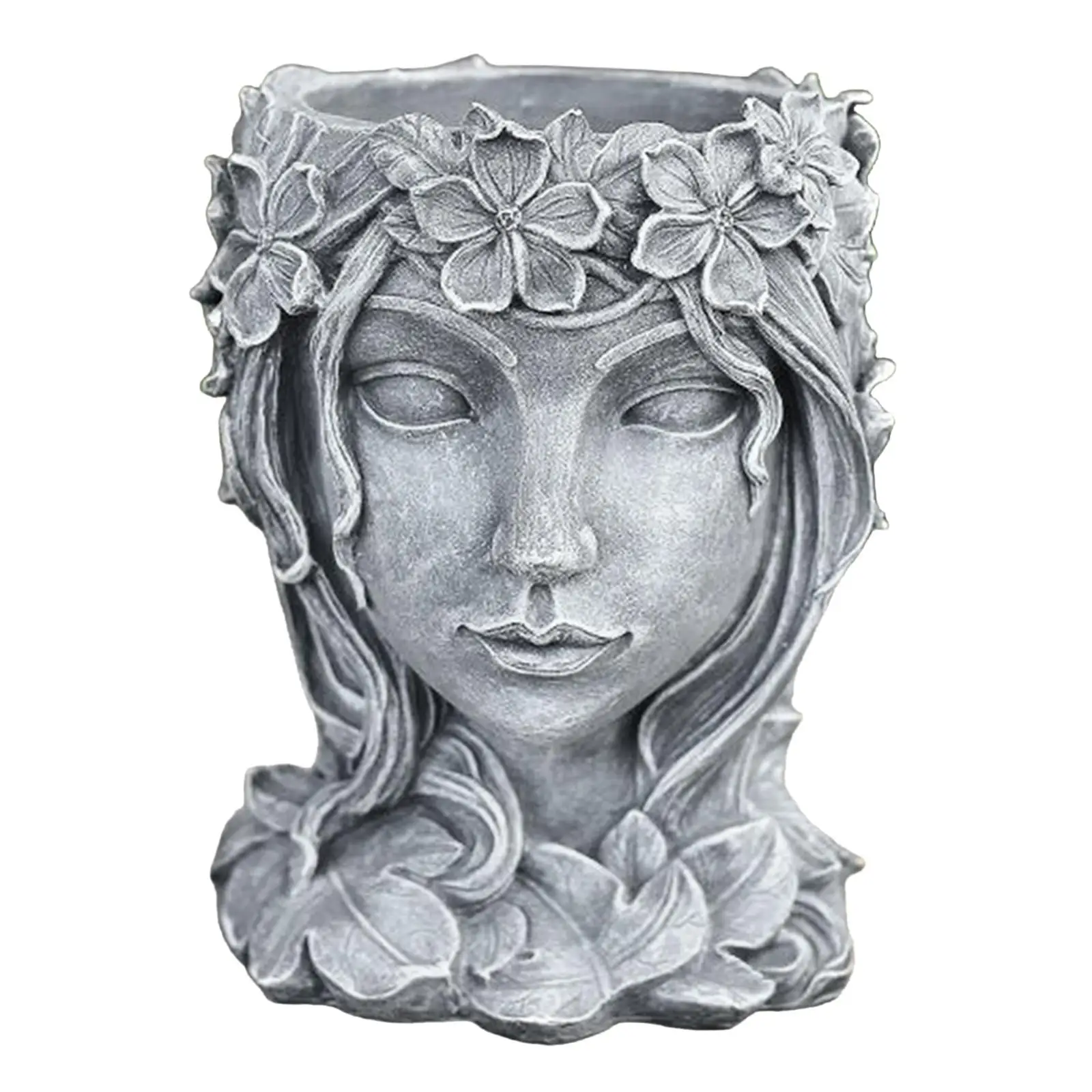 Facial Art Sculpture Resin Flowerpot Resin Flowerpot Female Flowerpot Home Ornament