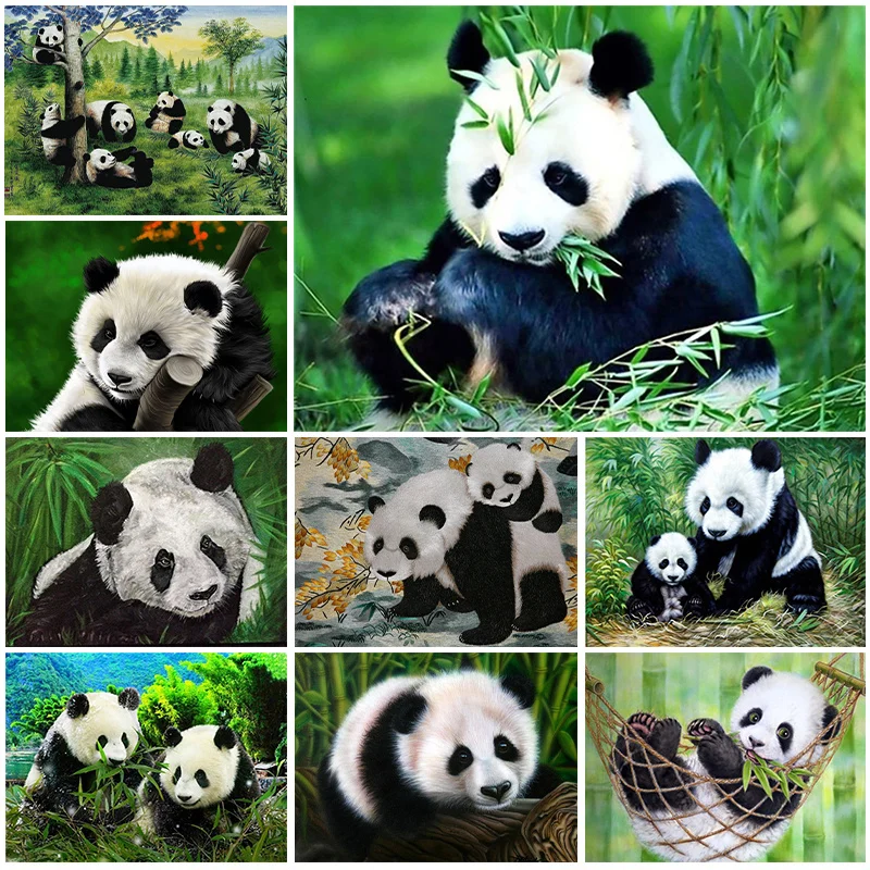 5D Diamond Painting Rare animal panda Full Drill Diamond Mosaic DIY Hand Inlaid Rhinestone Embroidery Home Decor Gifts