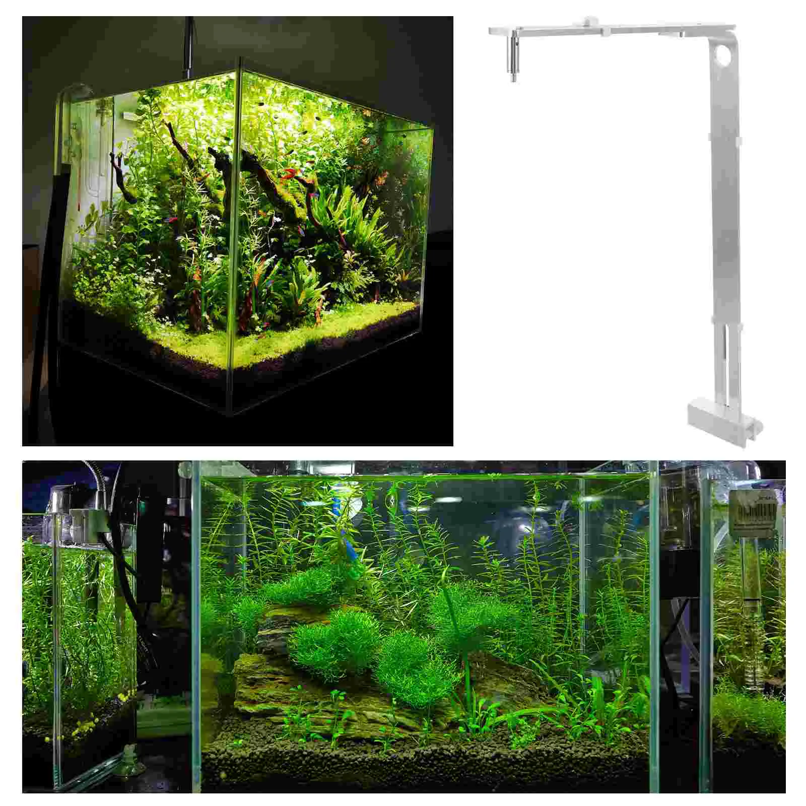 Aquarium Lichthalterung Pflanze LED Bar Pool Pendelleuchte Halter Aquatische Aluminiumlegierung