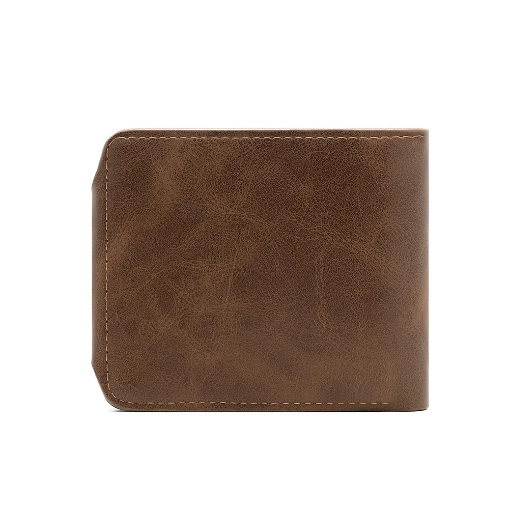 خمر هنتر براون المحفظة الفردية ركوب الخيل كاوبوي محفظة جلدية الرجال بطاقة الائتمان حقيبة موضة محفظة نسائية للعملات المعدنية السوداء