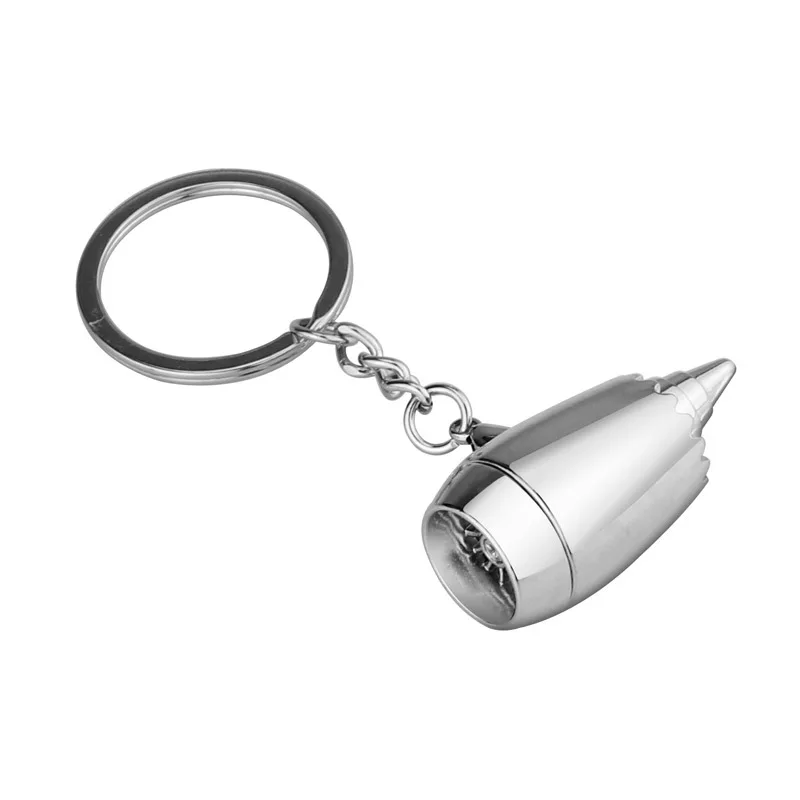 

New product creative aircraft engine engine key chain pendant crew luggage hook aviation gift customization