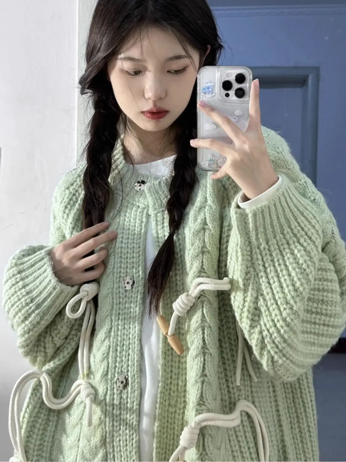 

Sweaters Jumpers Cardigans Womens Alt Acrylic Knit Strawberry Pattern Fitted Y2K Retro 2000S Millennium Streetwear Open-Femme OL