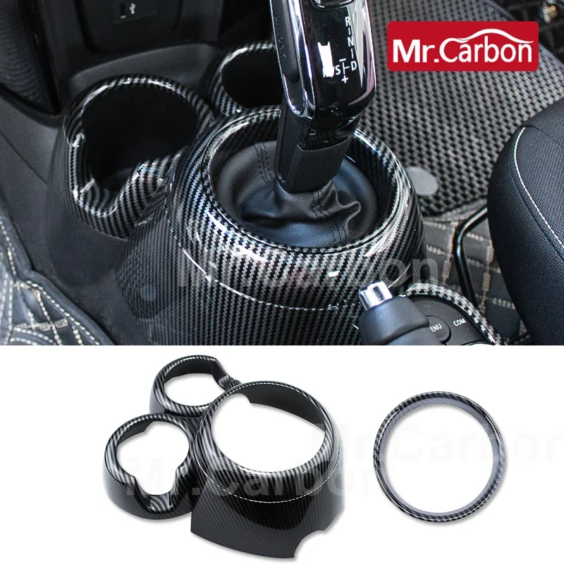 Car Water Cup Holder gear lever Panel Decorative Cover  For  M 1 Coope rS J C W F 54 F 55 F 56 F 57 F 60 Car Interior Protective